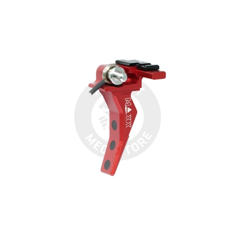 Maxx Model CNC Aluminum Advanced Speed Trigger for Scorpion EVO (Style B)(Red)